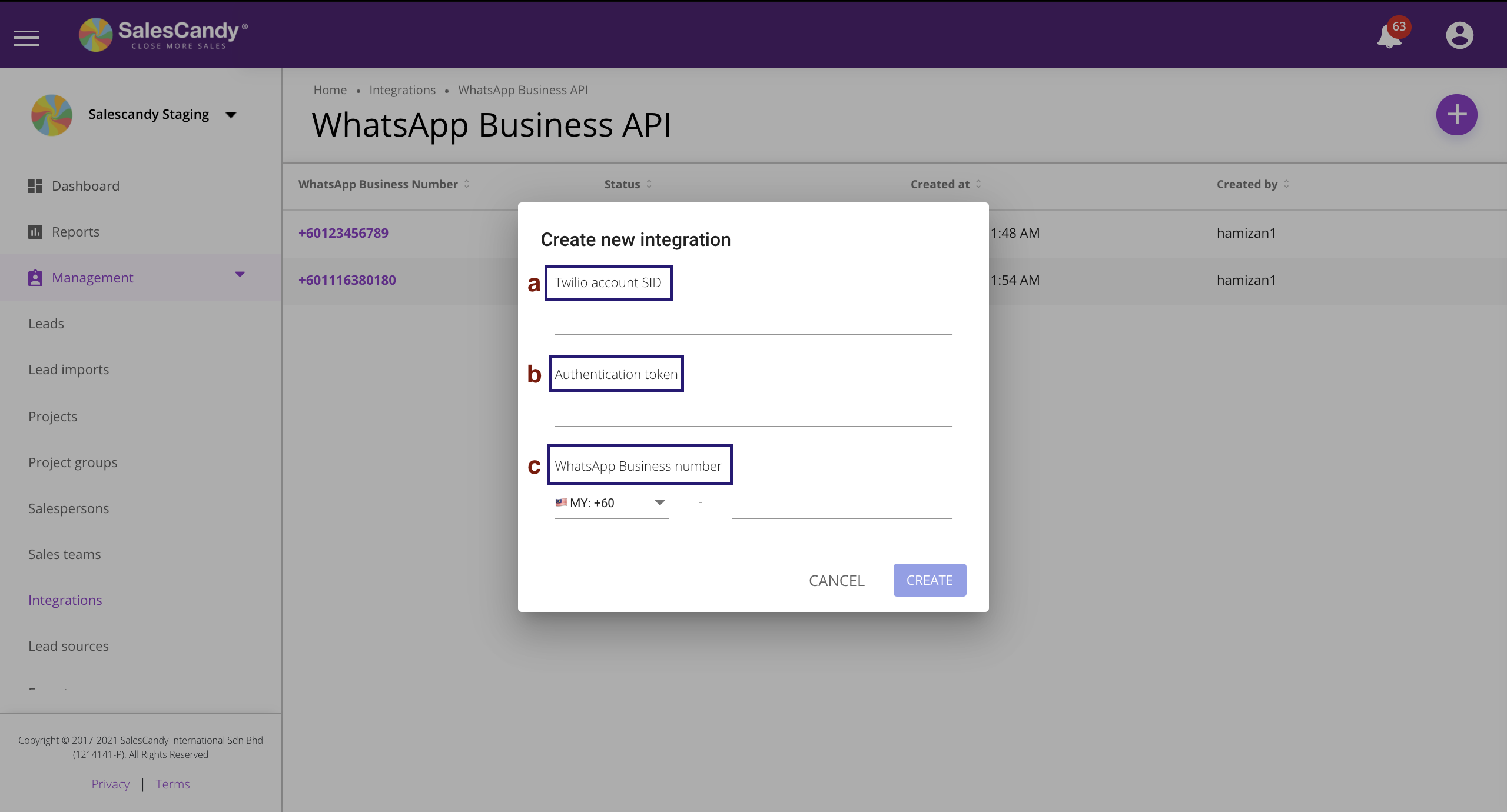 whatsapp business api twilio